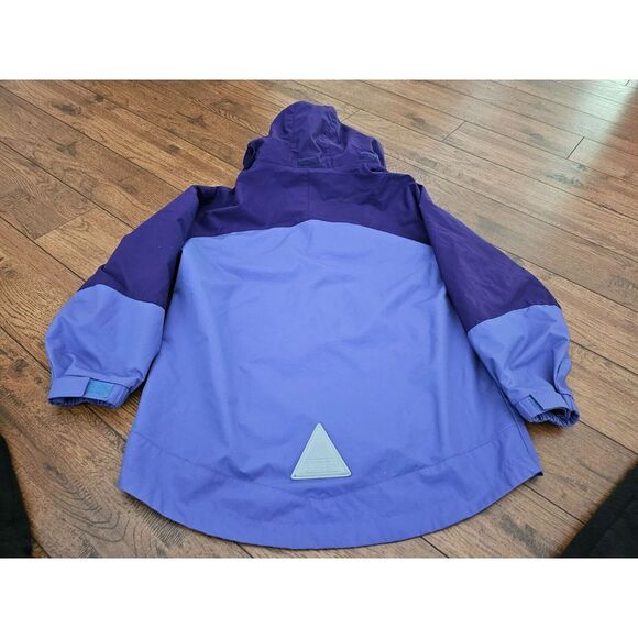 L.L. BEAN ~ L.L. KIDS ~ Purple Full Zip Nylon Hooded Jacket LG 14-16 - Picture 5 of 8